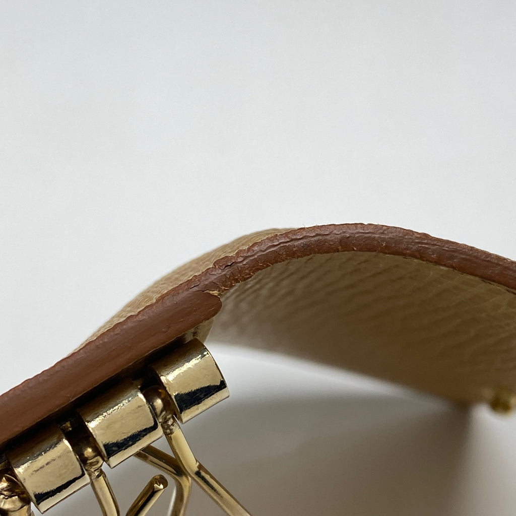 フェンディ ズッカ柄 6連 キーケース キーフック 鍵入れ キーケース コーティングキャンバス ゴールド 8AP079 レディース 【中古】brbag