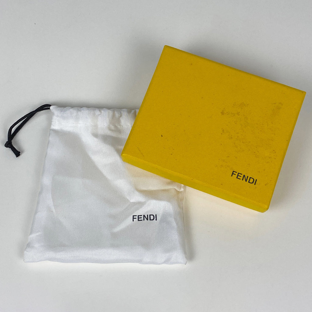 フェンディ ズッカ柄 6連 キーケース キーフック 鍵入れ キーケース コーティングキャンバス ゴールド 8AP079 レディース 【中古】brbag