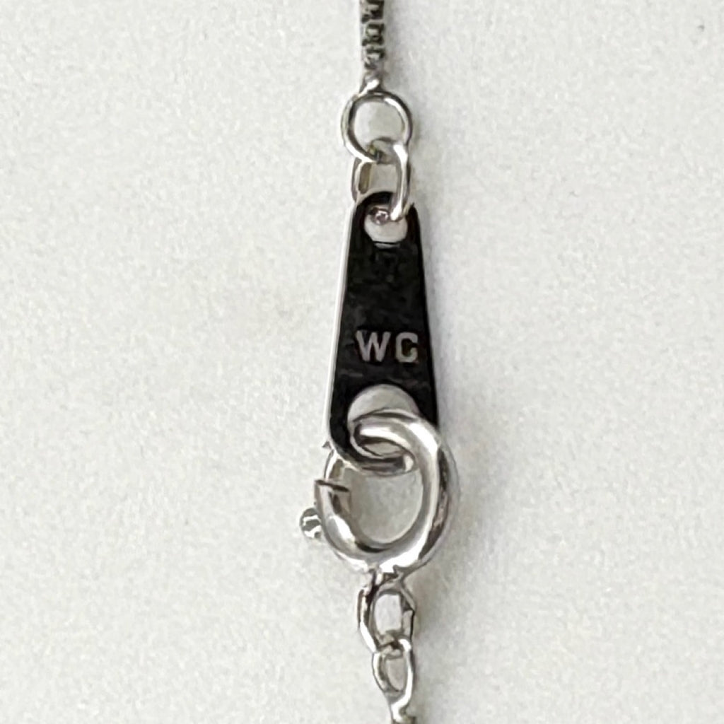 メレダイヤ デザインネックレス WG ホワイトゴールド ペンダント ネックレス K18 WG ダイヤモンド レディース 【中古】nbjwl