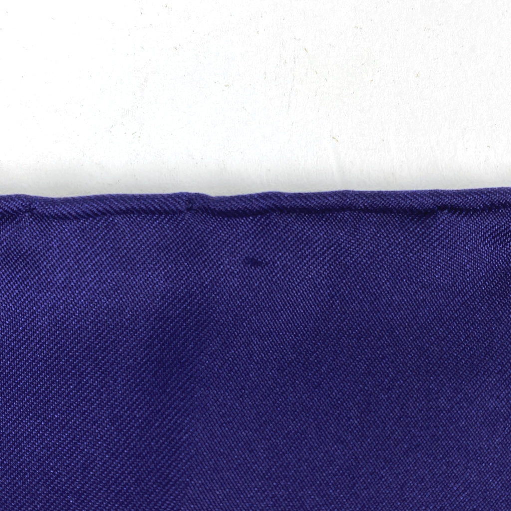 エルメス カレ 90 ART des STEPPES ステップ美術 スカーフ シルク ネイビー マルチカラー レディース 【中古】brbag