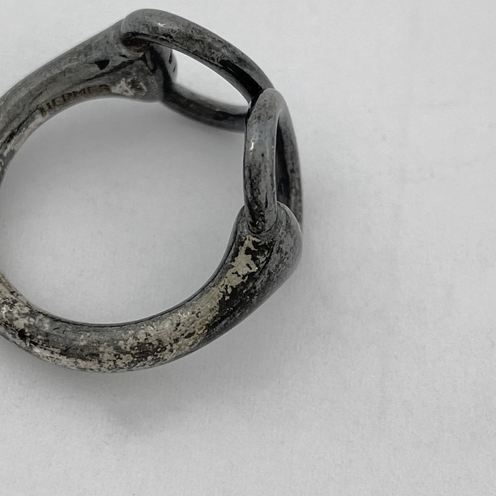 エルメス ナウシカ リング 指輪 リング 7.5号 シルバー レディース 【中古】bracc