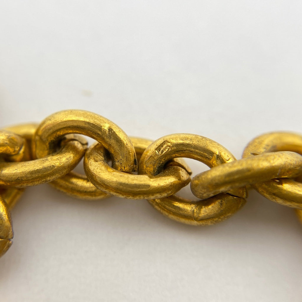 シャネル ココマーク チェーン ネックレス ラウンド ロング ネックレス GP ゴールド レディース 【中古】bracc