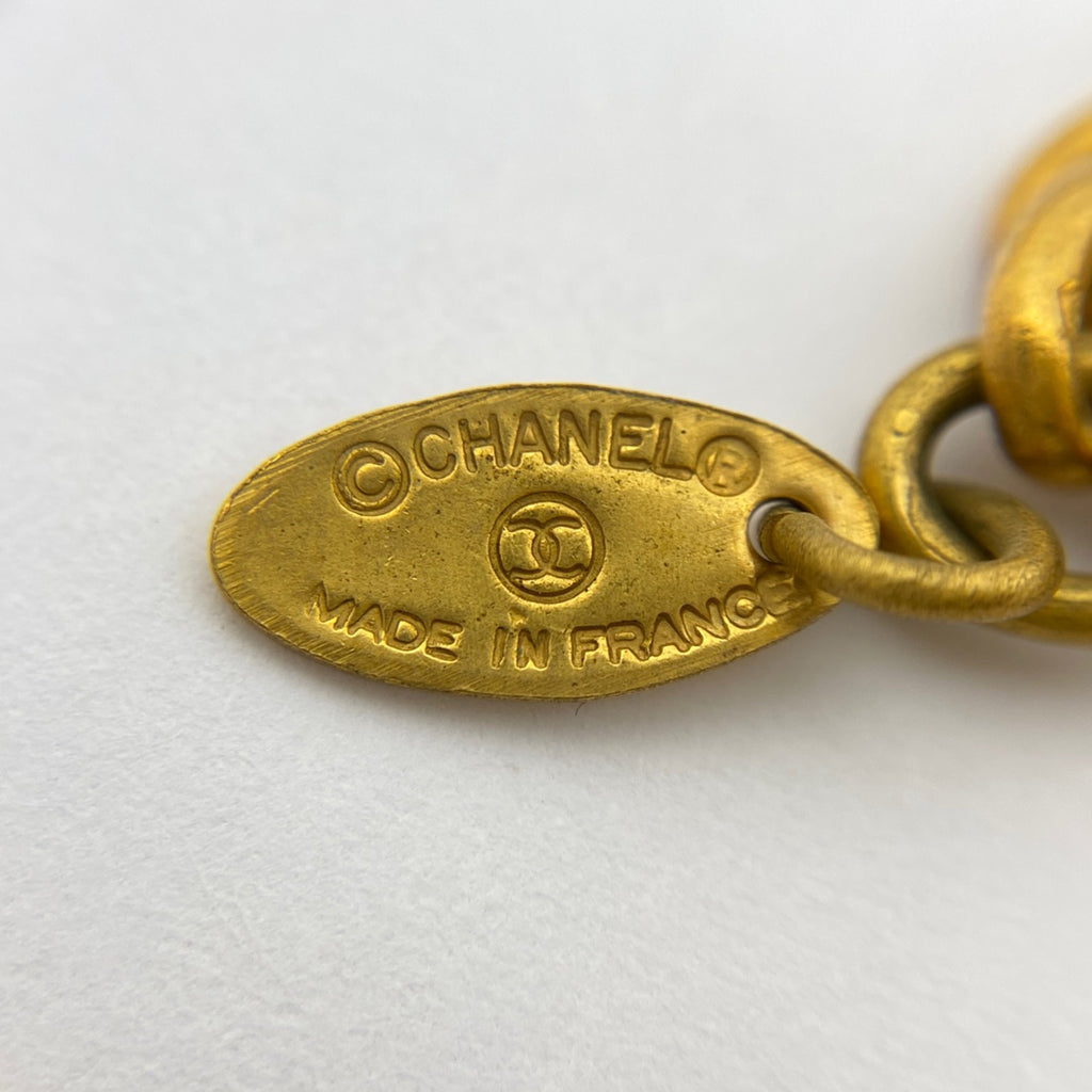 シャネル ココマーク チェーン ネックレス ラウンド ロング ネックレス GP ゴールド レディース 【中古】bracc