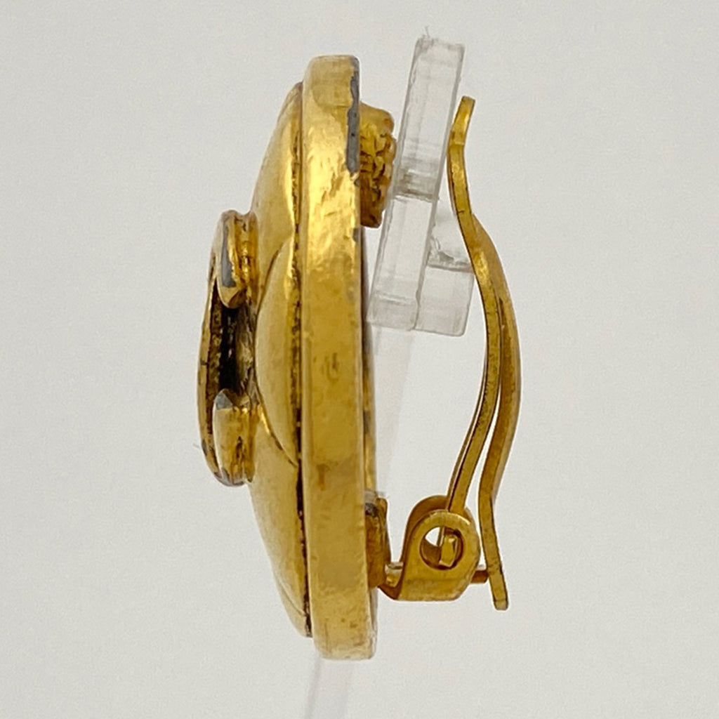 シャネル ココマーク イヤリング CC ラウンド イヤリング GP ゴールド レディース 【中古】bracc