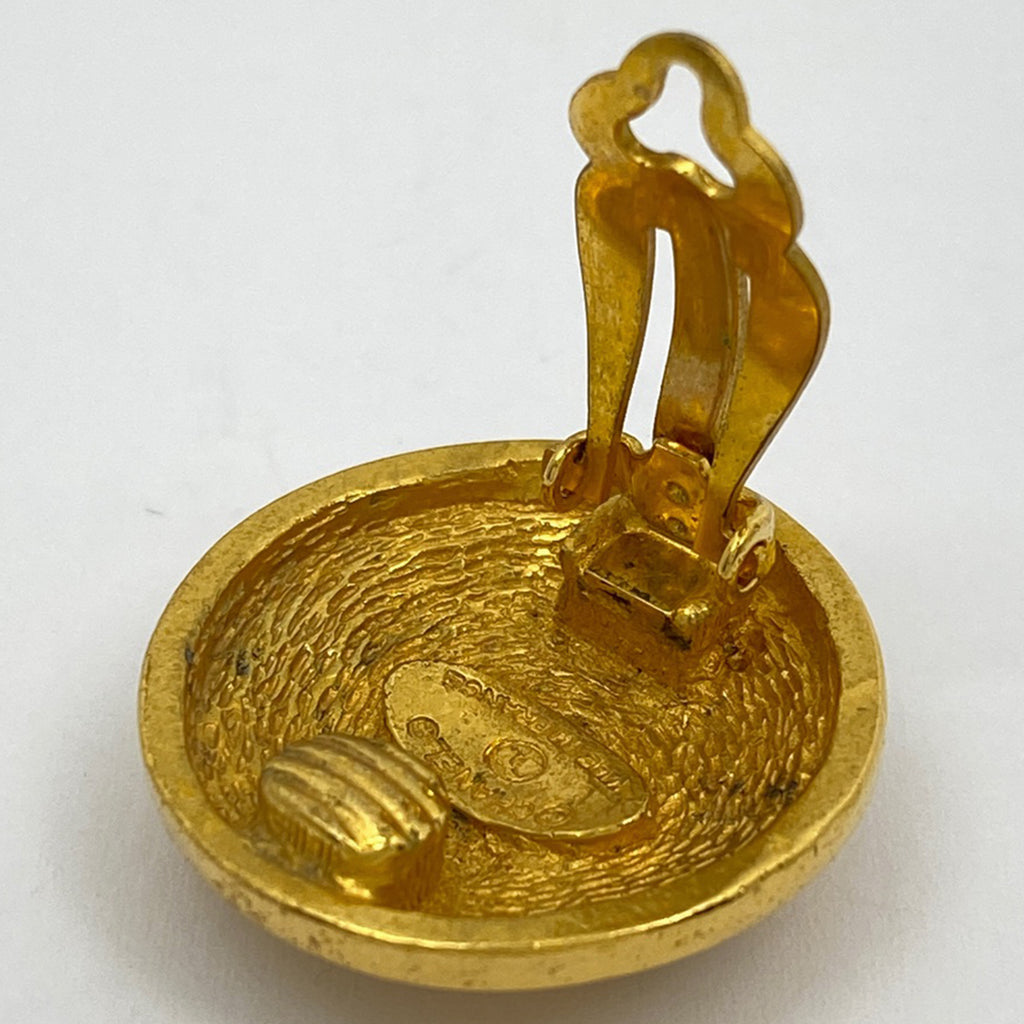 シャネル ココマーク イヤリング CC ラウンド イヤリング GP ゴールド レディース 【中古】bracc