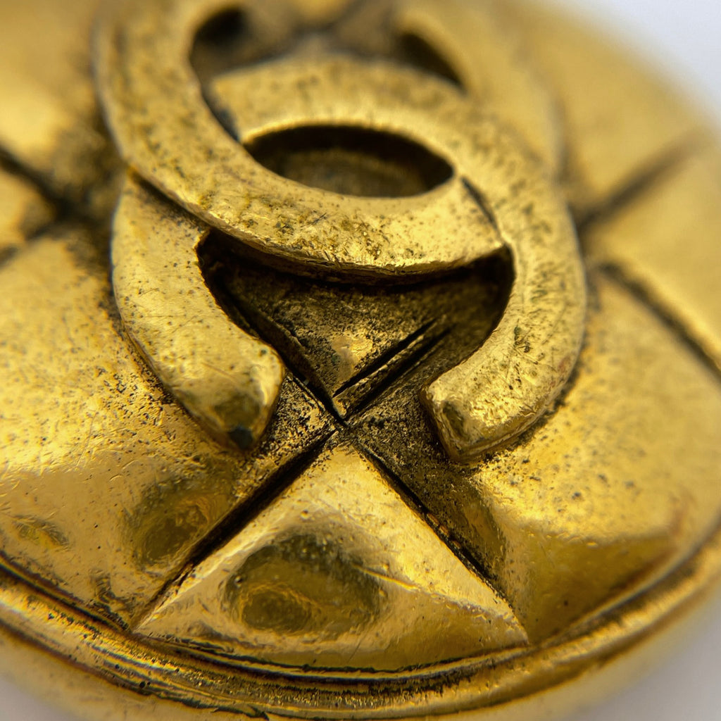 シャネル ココマーク イヤリング CC ラウンド イヤリング GP ゴールド レディース 【中古】bracc