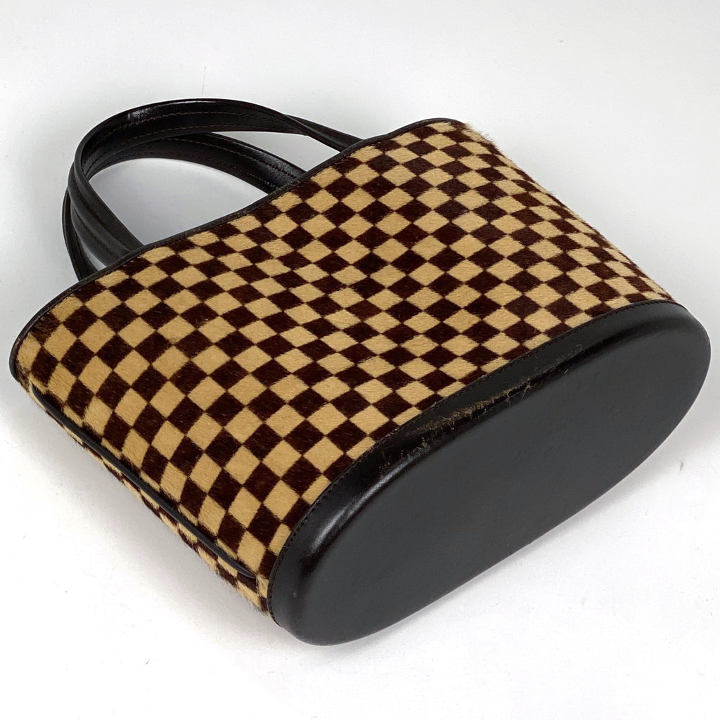 ルイ・ヴィトン インパラ ハラコ ハンドバッグ ダミエソバージュ ブラウン M92133 レディース 【中古】brbag