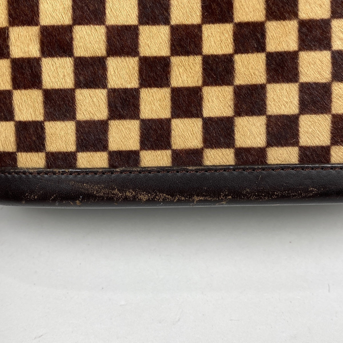 バイセル公式】ルイ・ヴィトン インパラ ハラコ ハンドバッグ ダミエ