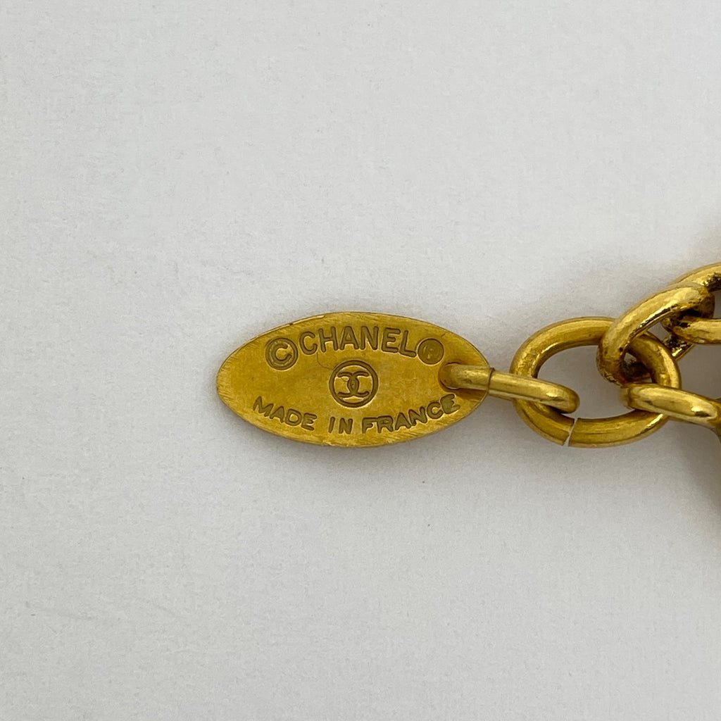 シャネル ココマーク チェーン ネックレス CCマーク ひし形 ネックレス GP ゴールド レディース 【中古】bracc