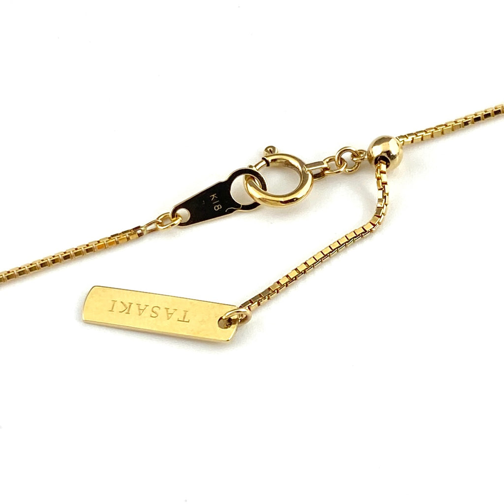 タサキ パール デザインネックレス YG イエローゴールド ペンダント 真珠 ネックレス 750 パール レディース 【中古】brjwl