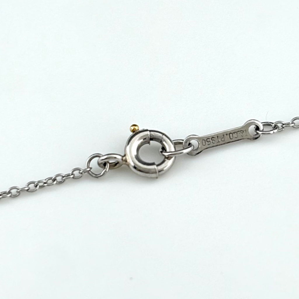 ティファニー キス ネックレス プラチナ ペンダント ネックレス Pt950 ダイヤモンド レディース 【中古】brjwl