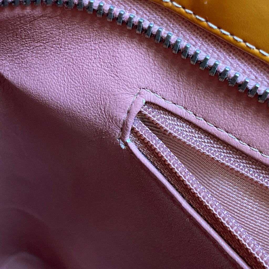 シャネル 復刻トート ハンドバッグ ココマーク エナメル トートバッグ レザー オレンジ A01804 レディース 【中古】brbag