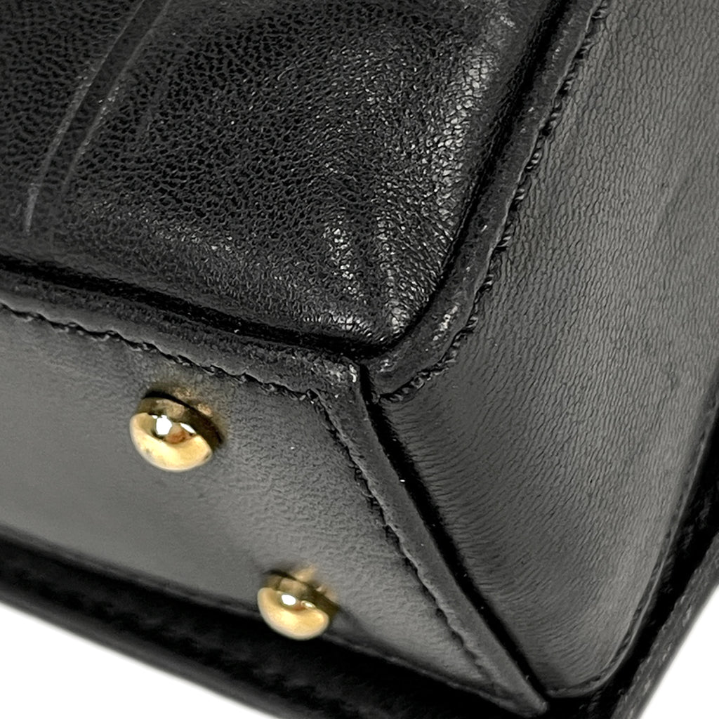 シャネル チョコバー ショルダーバッグ ココマーク ハンドバッグ ショルダーバッグ レザー ブラック レディース 【中古】brbag