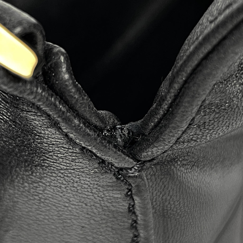 シャネル チョコバー ショルダーバッグ ココマーク ハンドバッグ ショルダーバッグ レザー ブラック レディース 【中古】brbag