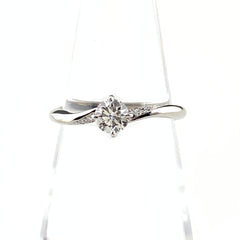 NIWAKA デザインリング プラチナ ダイヤモンド 指輪 我 リング 8号 Pt950 ダイヤモンド レディース 【中古】brjwl