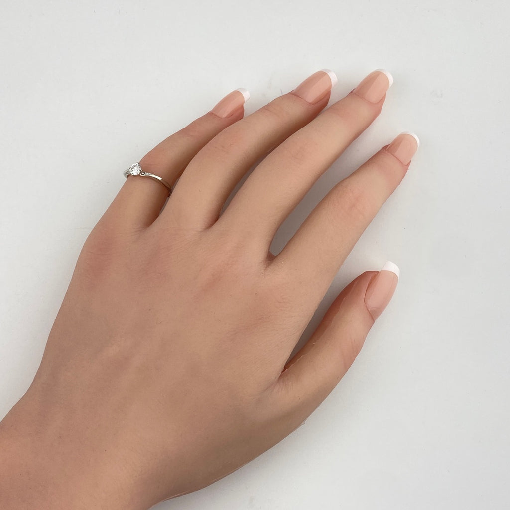 NIWAKA デザインリング プラチナ ダイヤモンド 指輪 我 リング 8号 Pt950 ダイヤモンド レディース 【中古】brjwl