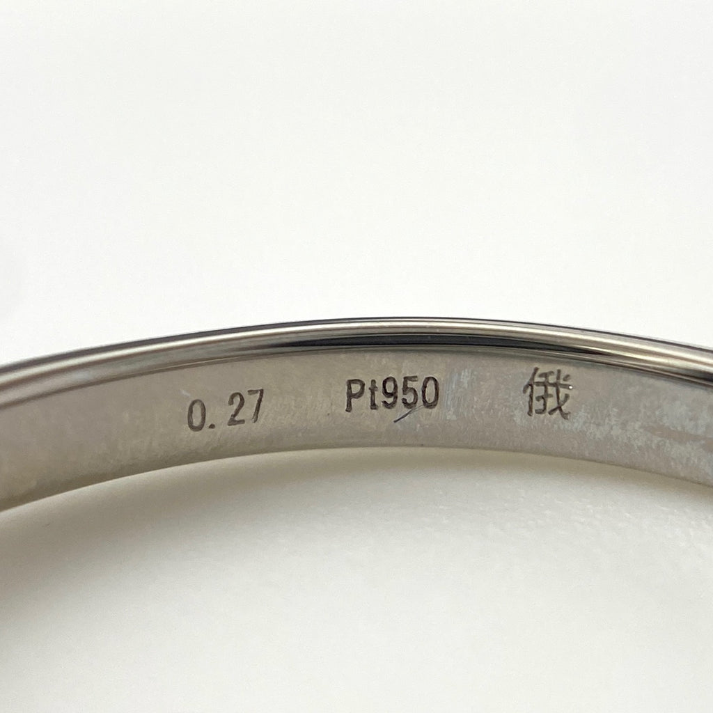 NIWAKA デザインリング プラチナ ダイヤモンド 指輪 我 リング 8号 Pt950 ダイヤモンド レディース 【中古】brjwl