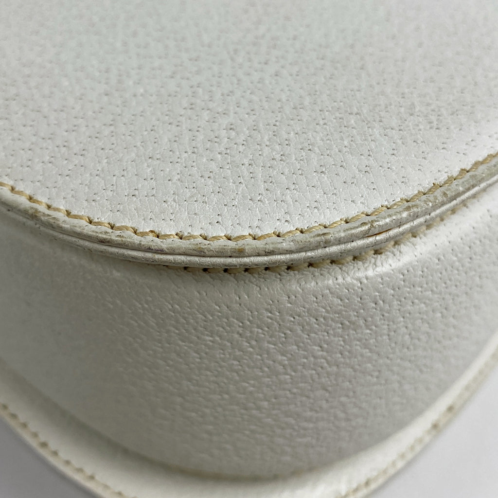 グッチ バンブー ハンドバッグ 2WAY ショルダーバッグ 竹 オールドグッチ 00010140188 ハンドバッグ レザー ホワイト レディース 【中古】brbag