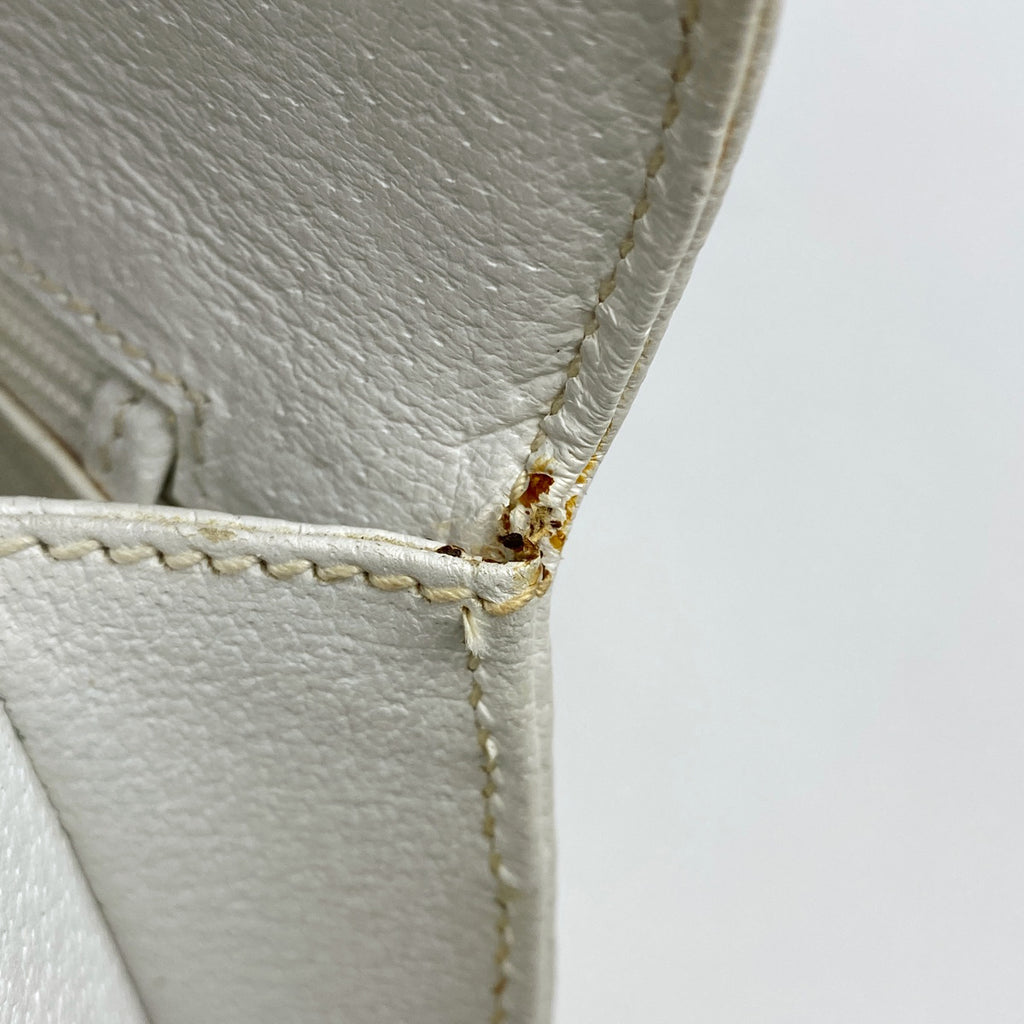 グッチ バンブー ハンドバッグ 2WAY ショルダーバッグ 竹 オールドグッチ 00010140188 ハンドバッグ レザー ホワイト レディース 【中古】brbag