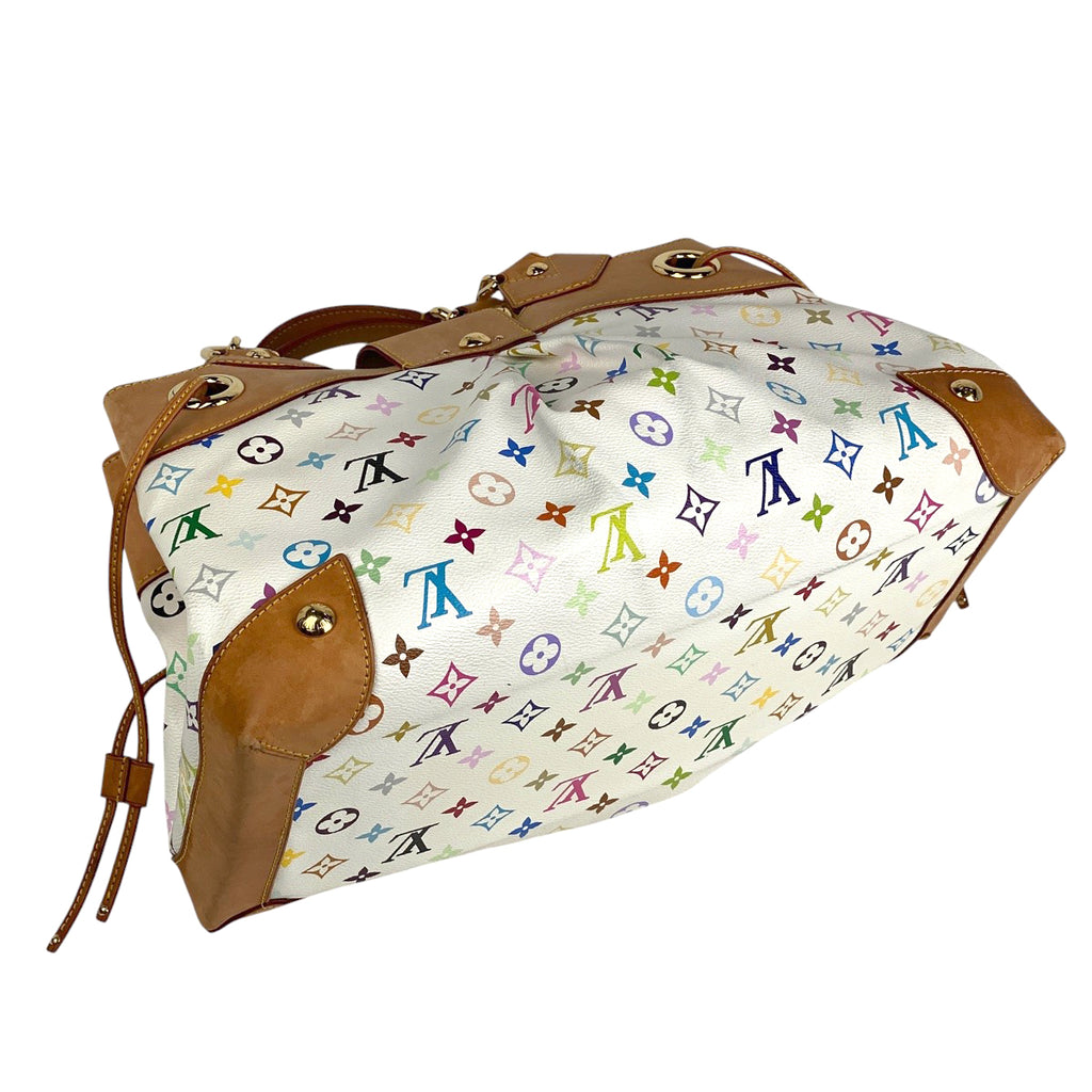 ルイ・ヴィトン ウルスラ 手提げ 肩掛け ショルダーバッグ ハンドバッグ モノグラムマルチカラー ブロン(ホワイト) M40123 レディース 【中古】brbag