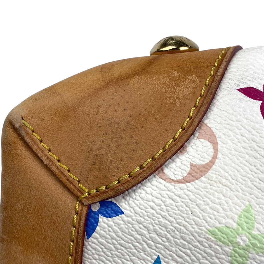 ルイ・ヴィトン ウルスラ 手提げ 肩掛け ショルダーバッグ ハンドバッグ モノグラムマルチカラー ブロン(ホワイト) M40123 レディース 【中古】brbag