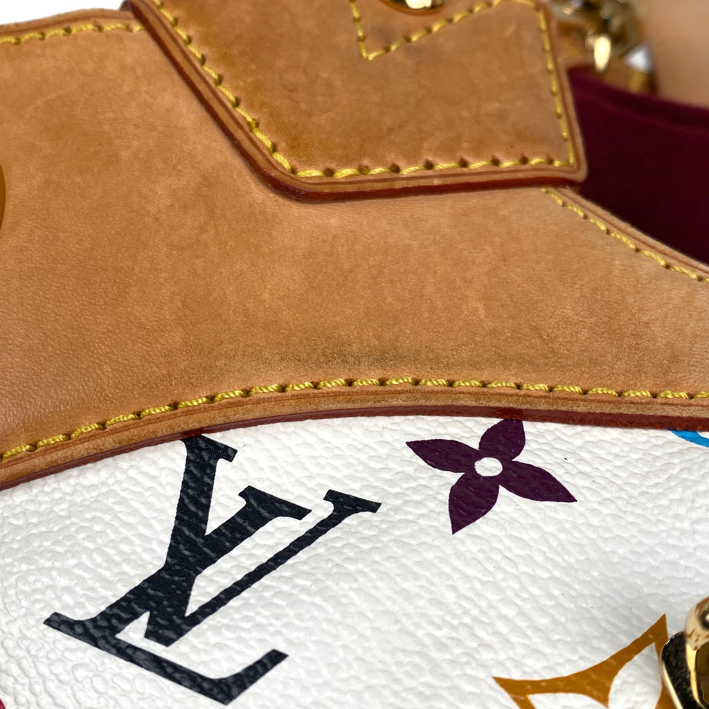 ルイ・ヴィトン ウルスラ 手提げ 肩掛け ショルダーバッグ ハンドバッグ モノグラムマルチカラー ブロン(ホワイト) M40123 レディース 【中古】brbag