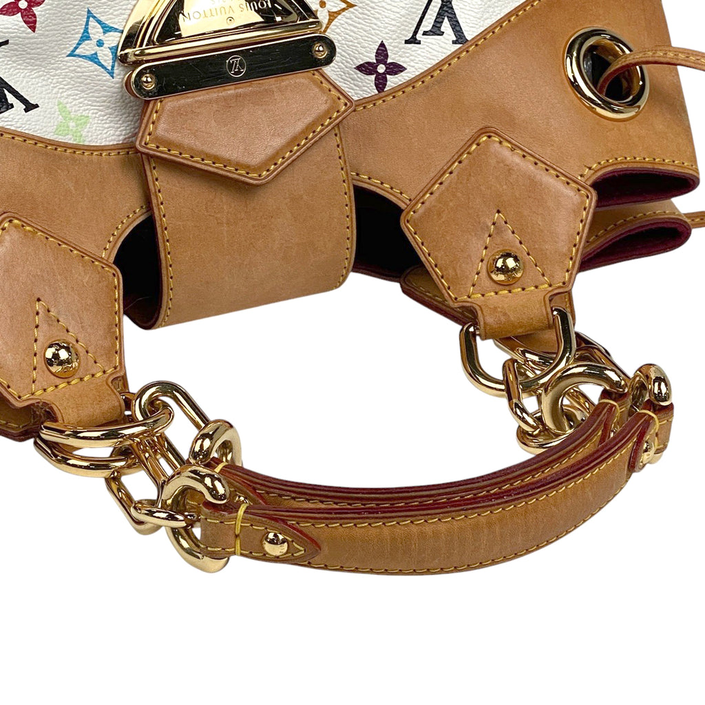 ルイ・ヴィトン ウルスラ 手提げ 肩掛け ショルダーバッグ ハンドバッグ モノグラムマルチカラー ブロン(ホワイト) M40123 レディース 【中古】brbag