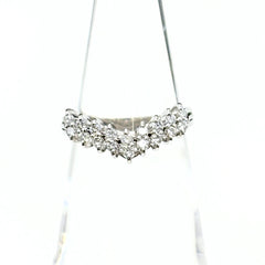 メレダイヤ デザインリング プラチナ 指輪 リング 9号 Pt900 ダイヤモンド レディース 【中古】nbjwl