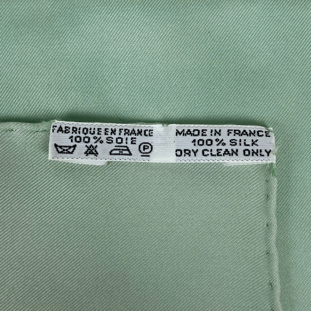 エルメス カレ 90 LES TAMBOURS タンブールの太鼓 王冠 スカーフ スカーフ シルク グリーン マルチカラー レディース 【中古】brbag