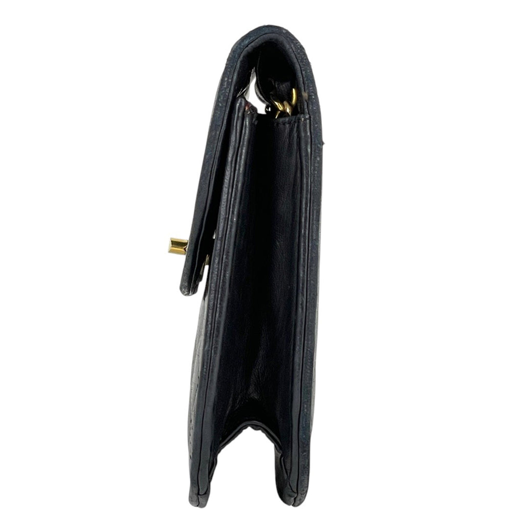 シャネル パリ限定 ココマーク チェーン ショルダーバッグ マトラッセ クラッチ ショルダーバッグ レザー ブラック レディース 【中古】brbag