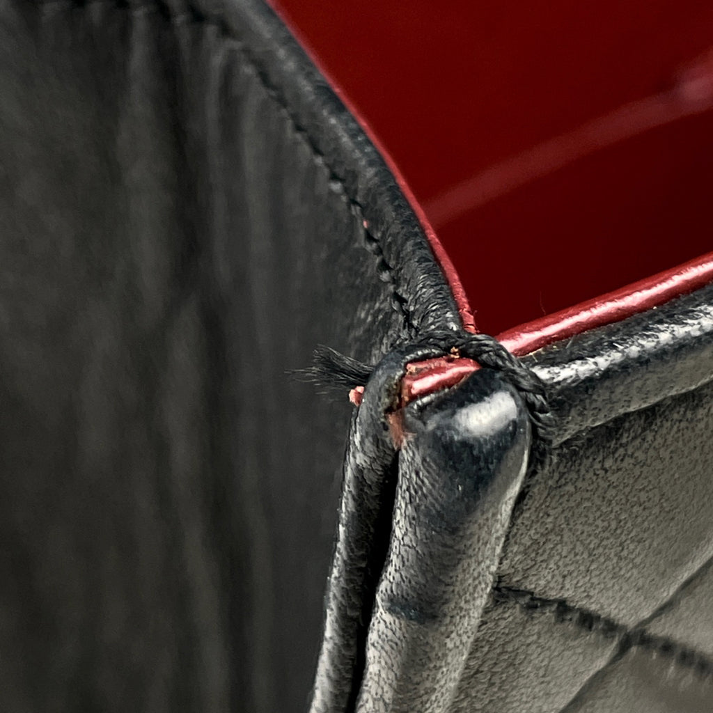 シャネル パリ限定 ココマーク チェーン ショルダーバッグ マトラッセ クラッチ ショルダーバッグ レザー ブラック レディース 【中古】brbag