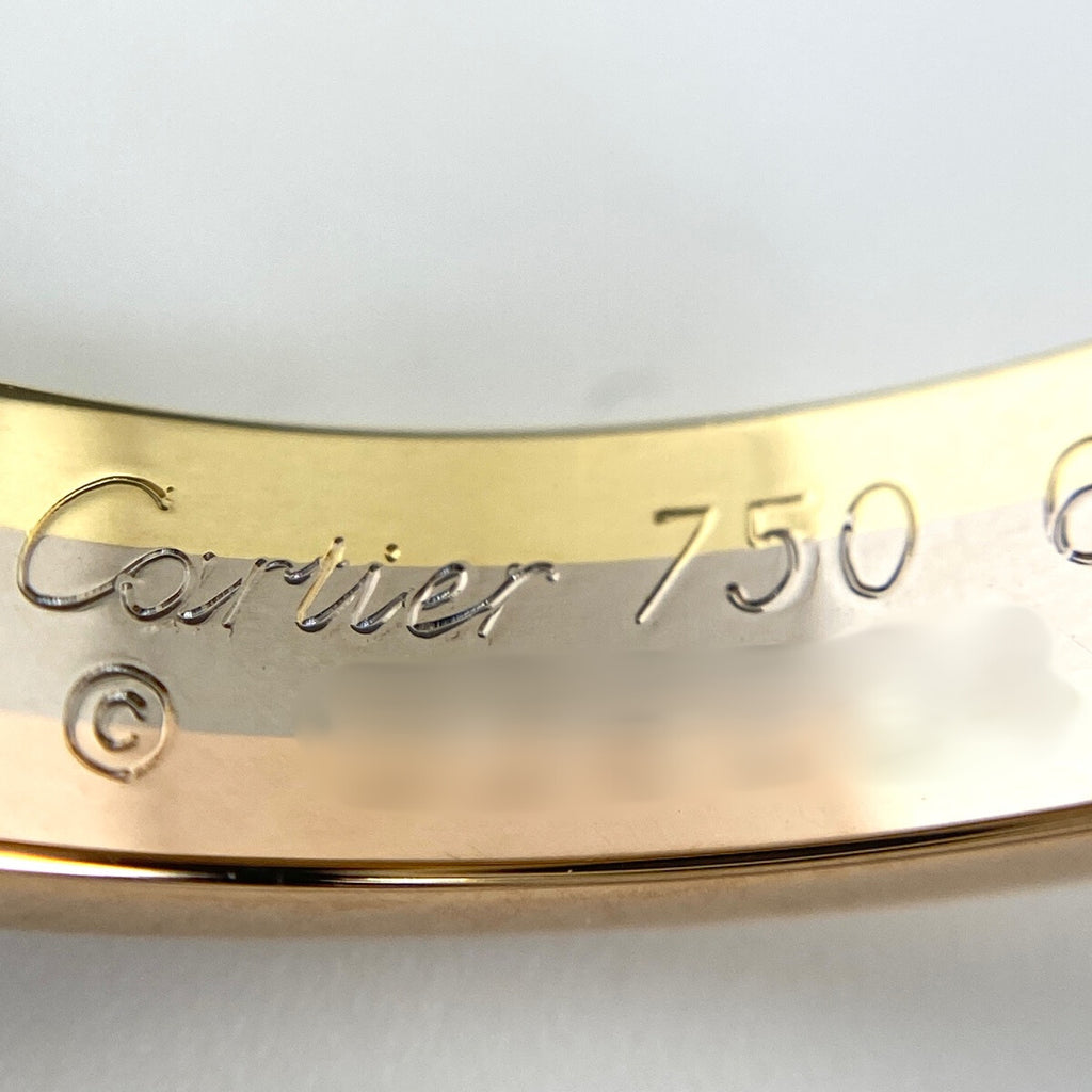 カルティエ スリーカラー リング YG イエローゴールド 指輪 リング 19.5号 750 メンズ 【中古】brjwl