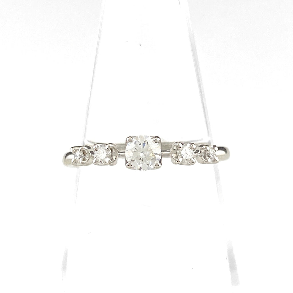 ニナリッチ ダイヤモンド デザインリング プラチナ 指輪 メレダイヤ リング 12号 Pt900 ダイヤモンド レディース 【中古】brjwl