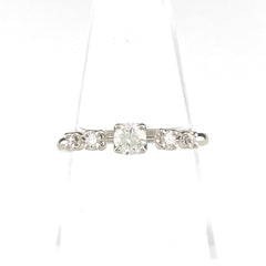 ニナリッチ ダイヤモンド デザインリング プラチナ 指輪 メレダイヤ リング 12号 Pt900 ダイヤモンド レディース 【中古】brjwl