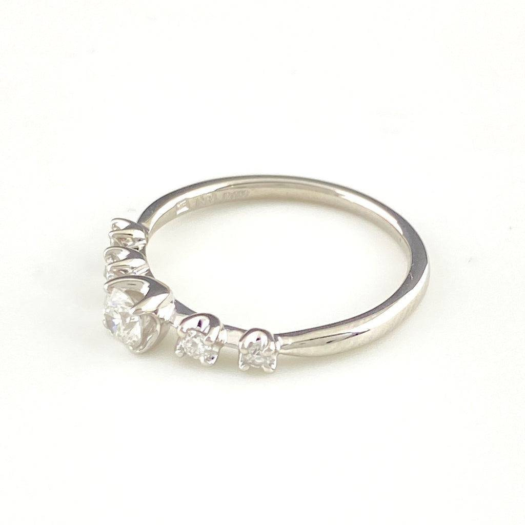 ニナリッチ ダイヤモンド デザインリング プラチナ 指輪 メレダイヤ リング 12号 Pt900 ダイヤモンド レディース 【中古】brjwl