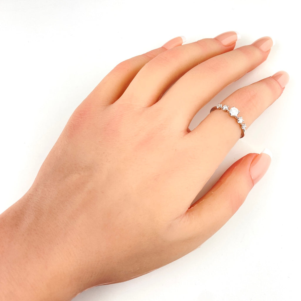 ニナリッチ ダイヤモンド デザインリング プラチナ 指輪 メレダイヤ リング 12号 Pt900 ダイヤモンド レディース 【中古】brjwl