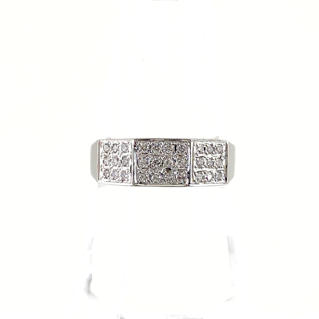 メレダイヤ デザインリング プラチナ 指輪 リング 12.5号 Pt900 ダイヤモンド レディース 【中古】nbjwl