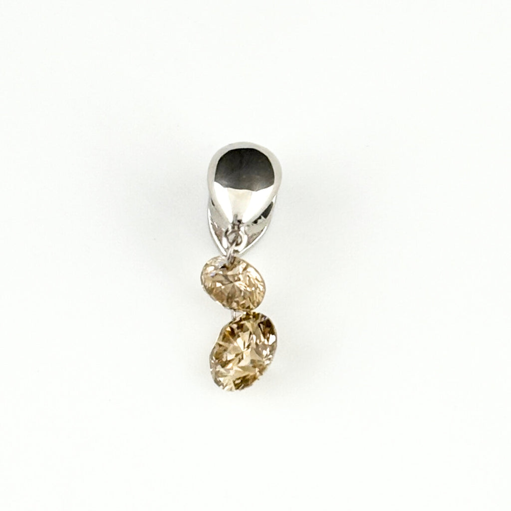 メレダイヤ デザインペンダントトップ WG ホワイトゴールド ペンダントトップ K18 WG ダイヤモンド レディース 【中古】nbjwl