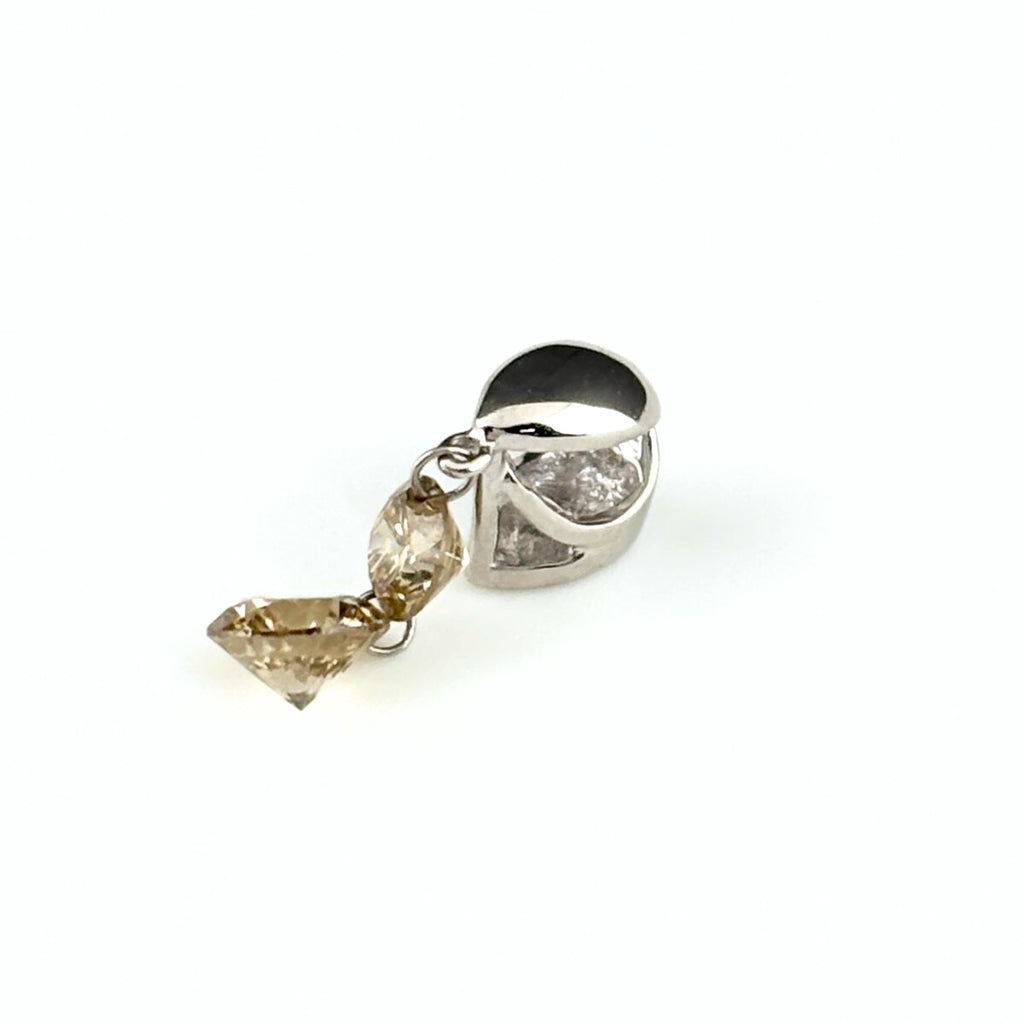 メレダイヤ デザインペンダントトップ WG ホワイトゴールド ペンダントトップ K18 WG ダイヤモンド レディース 【中古】nbjwl