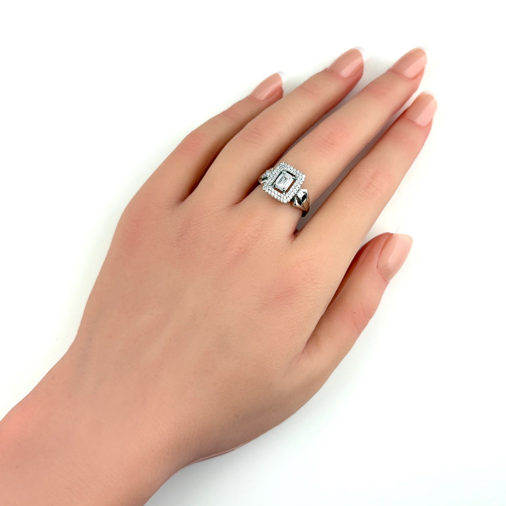 GSTV ダイヤモンド デザインリング プラチナ 指輪 メレダイヤ リング 11.5号 Pt950 ダイヤモンド レディース 【中古】brjwl