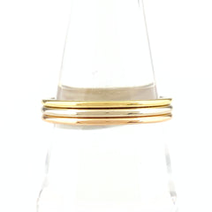 カルティエ スリーカラーリング YG イエローゴールド 指輪 リング 17.5号 750 レディース 【中古】brjwl