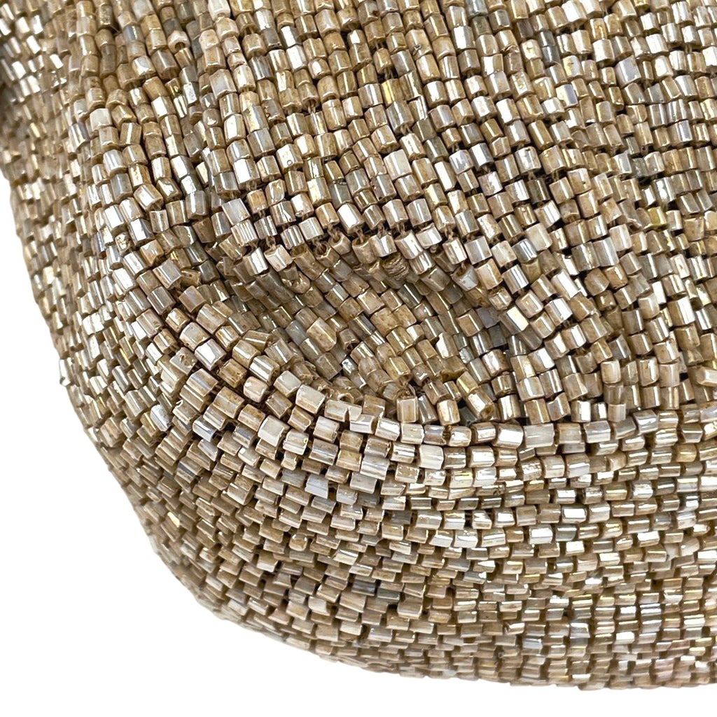 フェンディ ズッカロゴ マンマバゲット ハンドバッグ ワンショルダー 肩掛け ビーズ ショルダーバッグ レザー ベージュ ブラウン 26424 レディース 【中古】brbag