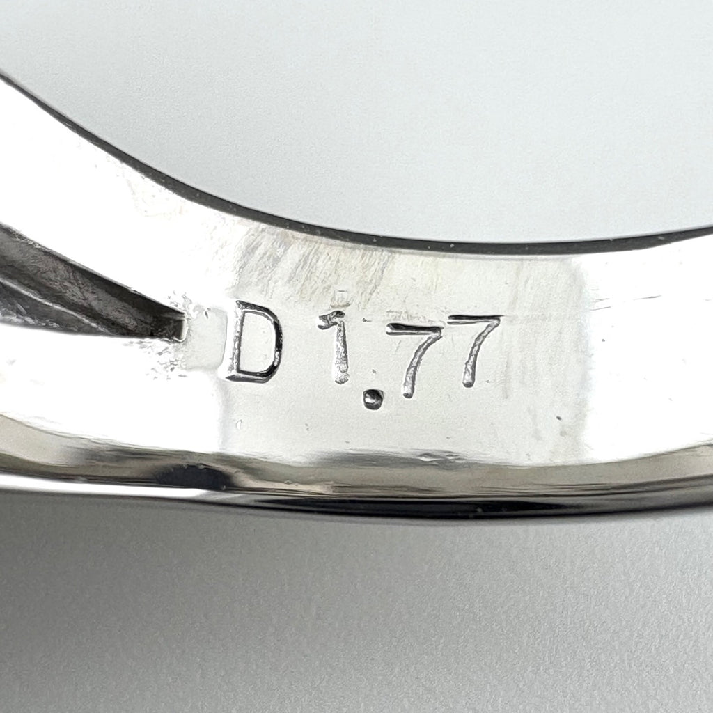 スターサファイア デザインリング プラチナ 指輪 メレダイヤ リング 10号 Pt900 ダイヤモンド スターサファイア レディース 【中古】nbjwl