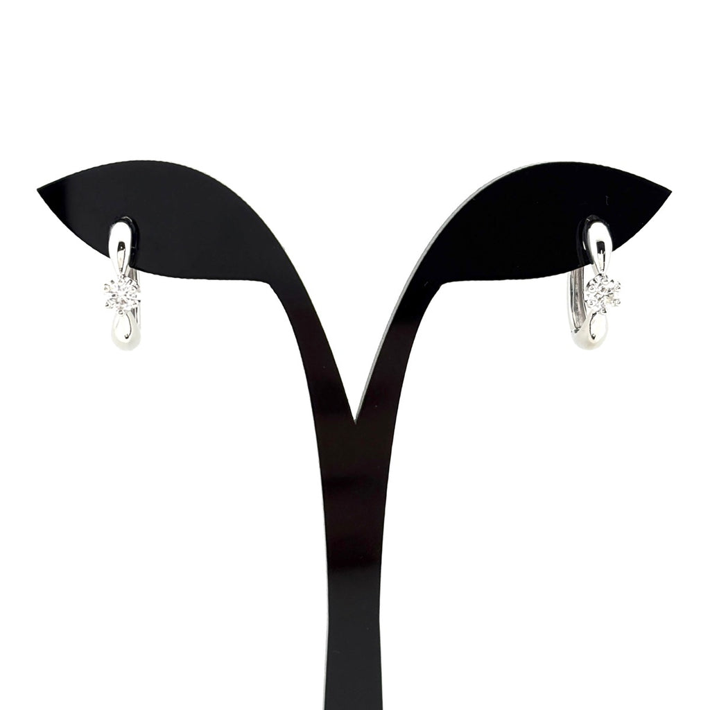 メレダイヤ デザインピアス プラチナ イヤリング Pt900 ダイヤモンド レディース 【中古】nbjwl