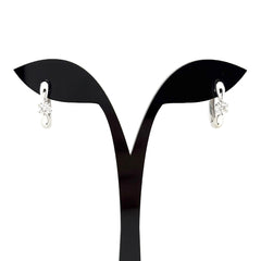 メレダイヤ デザインピアス プラチナ イヤリング Pt900 ダイヤモンド レディース 【中古】nbjwl