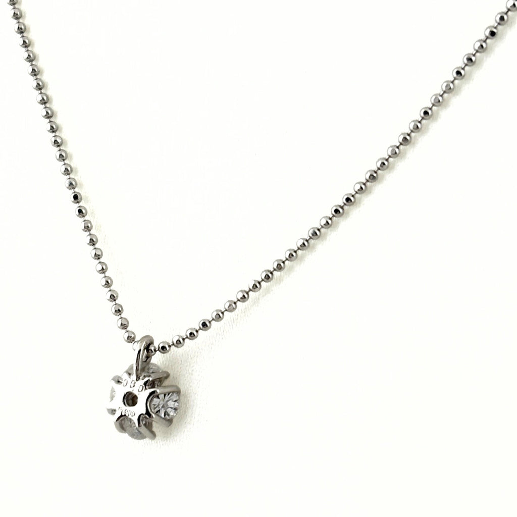 メレダイヤ デザインネックレス プラチナ ペンダント ネックレス Pt900 Pt850 ダイヤモンド レディース 【中古】nbjwl