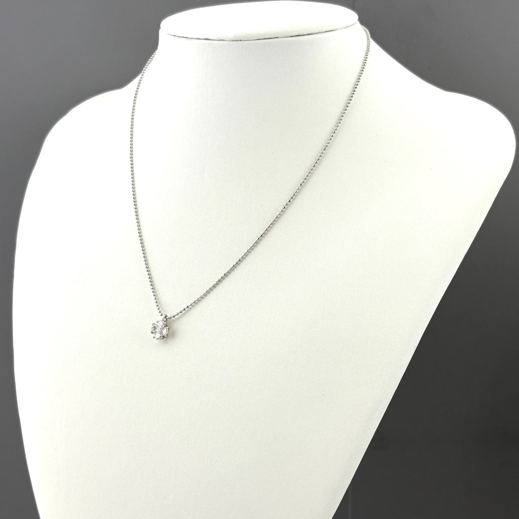 メレダイヤ デザインネックレス プラチナ ペンダント ネックレス Pt900 Pt850 ダイヤモンド レディース 【中古】nbjwl