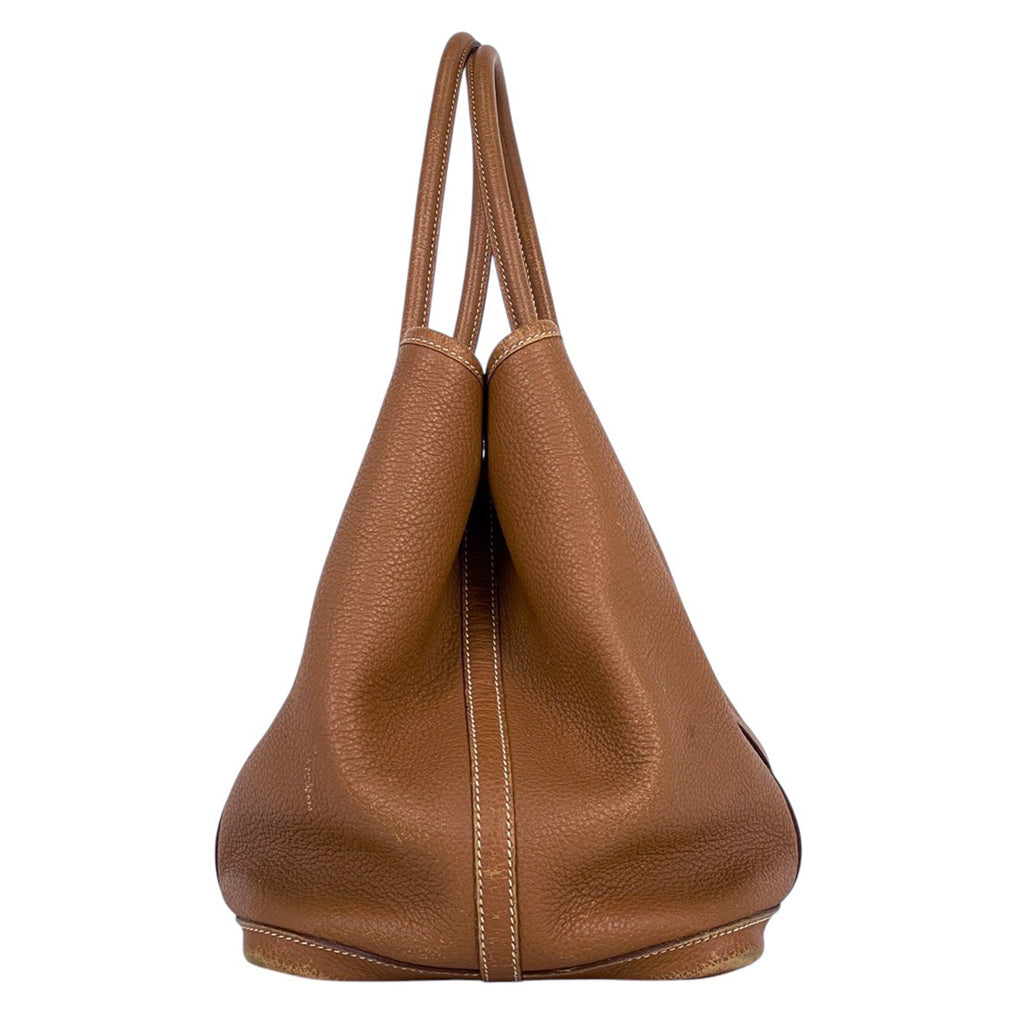 エルメス ガーデンパーティ PM ハンドバッグ トートバッグ ネゴンダ ゴールド □O レディース 【中古】brbag