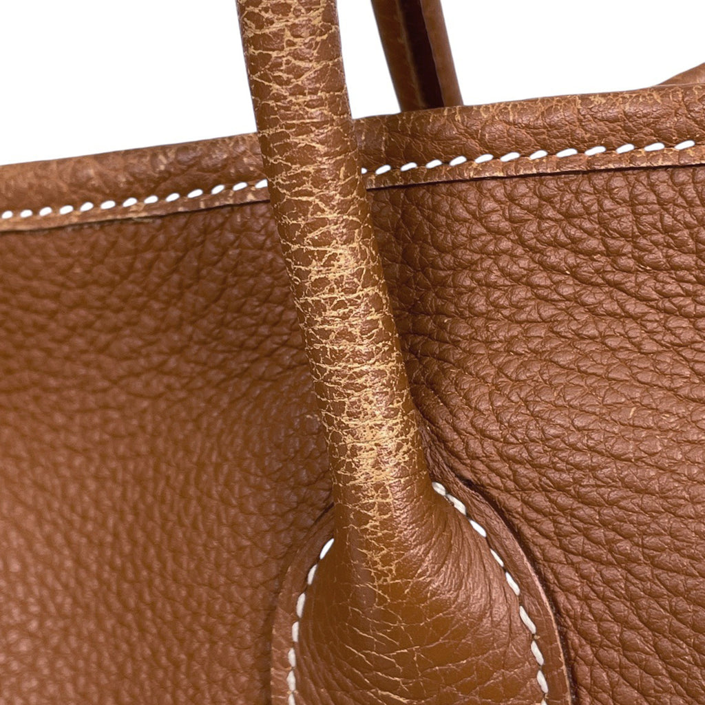 エルメス ガーデンパーティ PM ハンドバッグ トートバッグ ネゴンダ ゴールド □O レディース 【中古】brbag