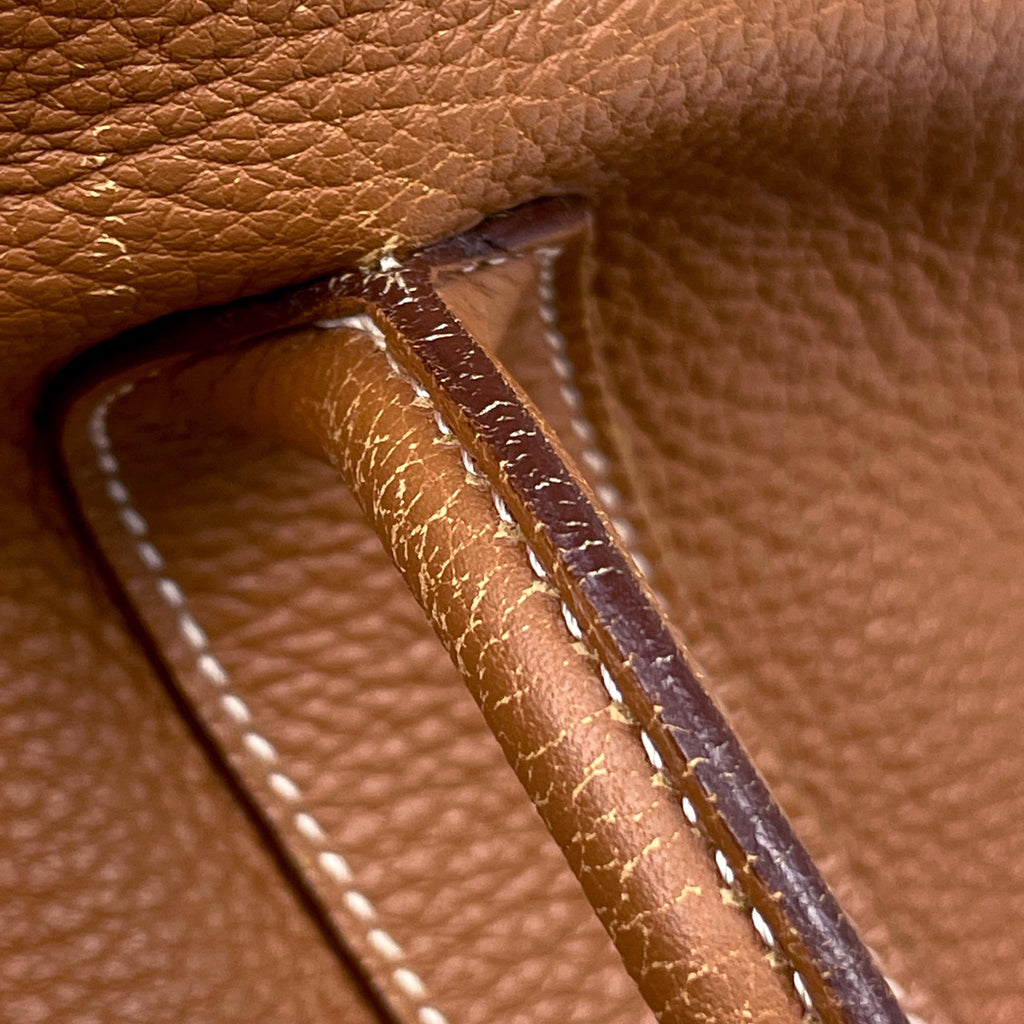 エルメス ガーデンパーティ PM ハンドバッグ トートバッグ ネゴンダ ゴールド □O レディース 【中古】brbag